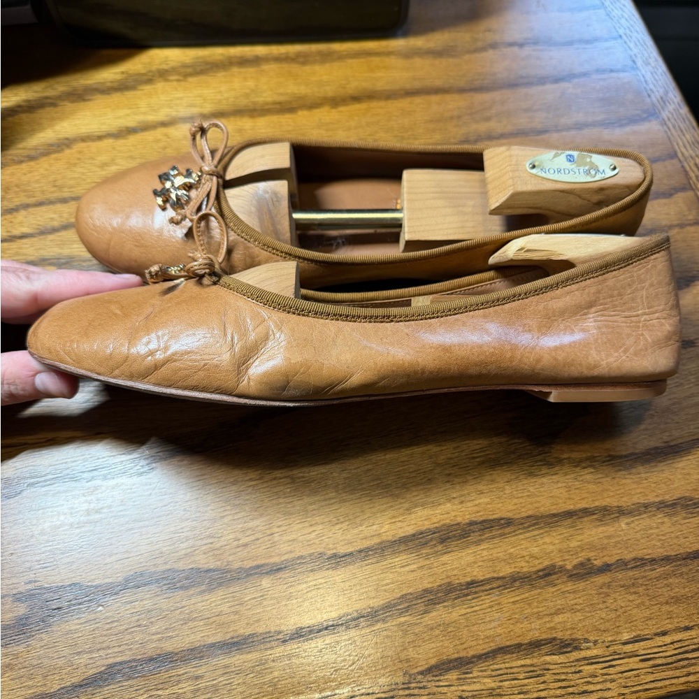 Tory Burch Tan Charm Ballet Flat - Picture 2 of 4